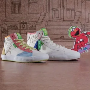 VANS x Sesame Street The Lizzie Embroidered Characters Kids Sneakers NEW