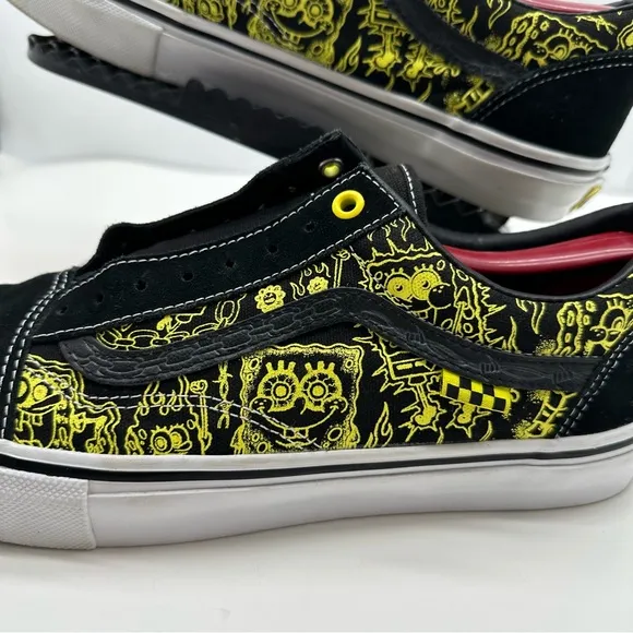 Vans X SpongeBob Mens 11.5 Old Skool Gigliotti Skateboard Shoes Sneakers Low