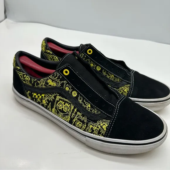 Vans X SpongeBob Mens 11.5 Old Skool Gigliotti Skateboard Shoes Sneakers Low
