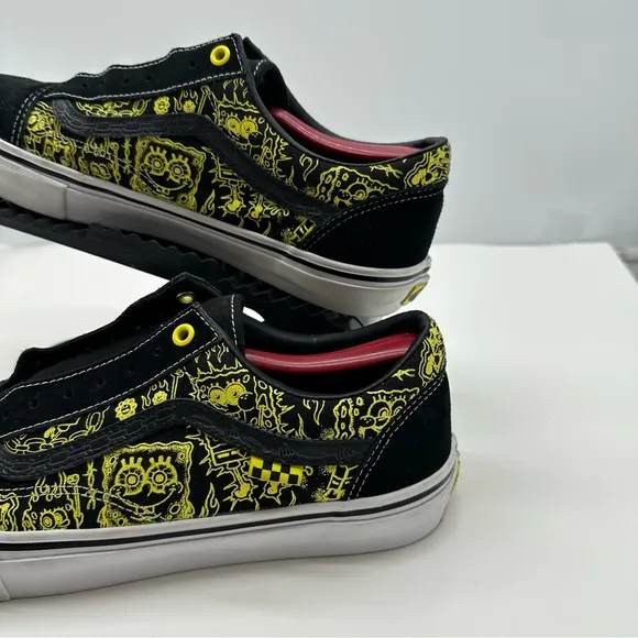 Vans X SpongeBob Mens 11.5 Old Skool Gigliotti Skateboard Shoes Sneakers Low