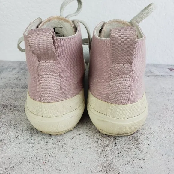 Veja Nova High Top Canvas Sneakers Trainers Pink size 38 US 7