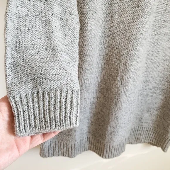Vero Moda Gray Boho Fringe Boatneck Sweater Dress Large