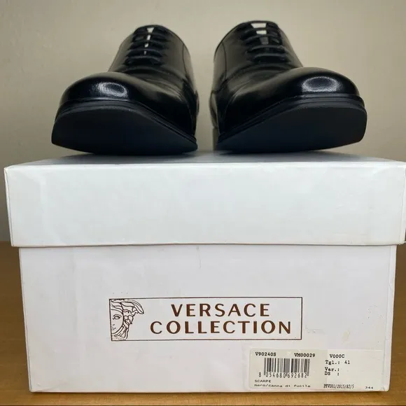 Versace Collection Black Dress Shoes
