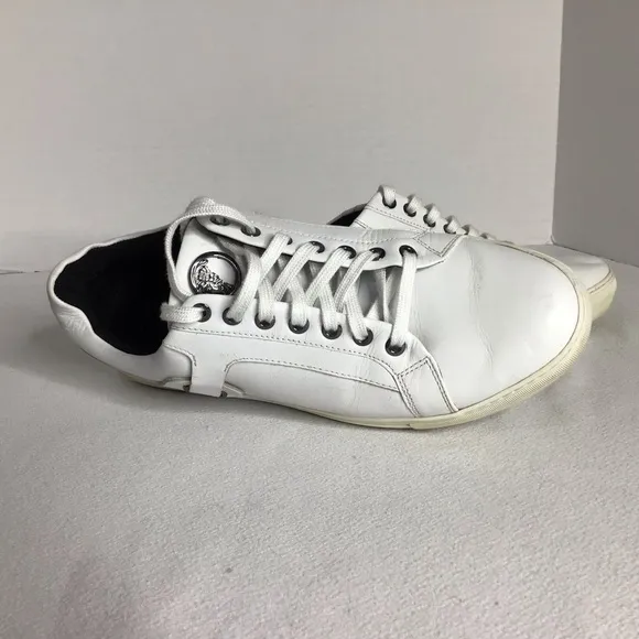 Versace Collection white with Versace Emblem Sneakers Designer Size 43 US 10