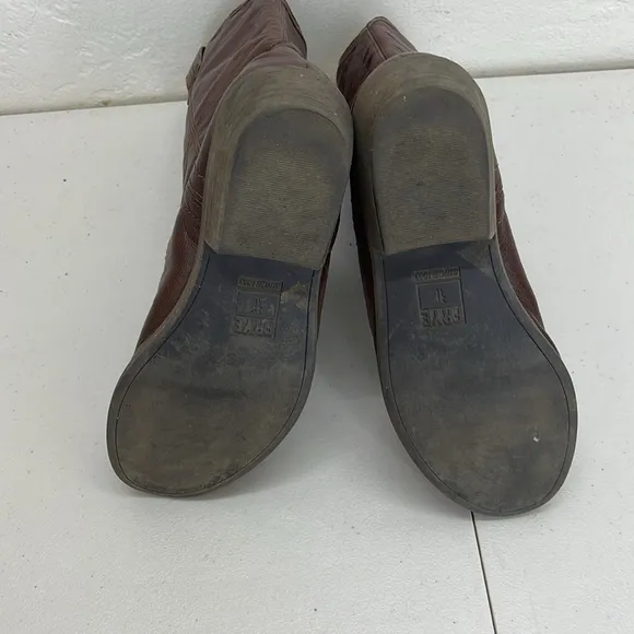 VGUC Frye Size boys 2 Carson Pull On Dark Brown Western Boho Boots