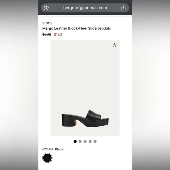 Vince Black Margo Mules Sleek Modern Design