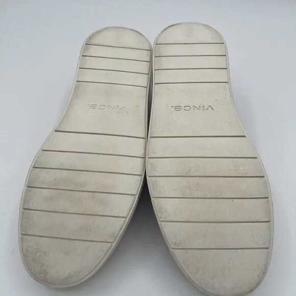 Vince Blair Perforated Leather Slip-On Sneakers in Taupe Women's Size 5 Neutral
