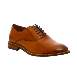 Vince Camuto Lawson Oxfords Cognac Brown Leather Dress Shoes Size 13