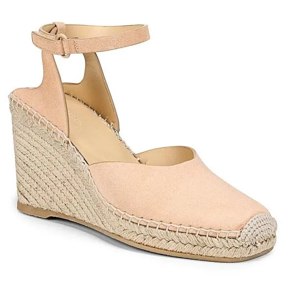 Vince Women's Cecilia Ankle Strap Espadrille Wedge Sandals Size 11 $325
