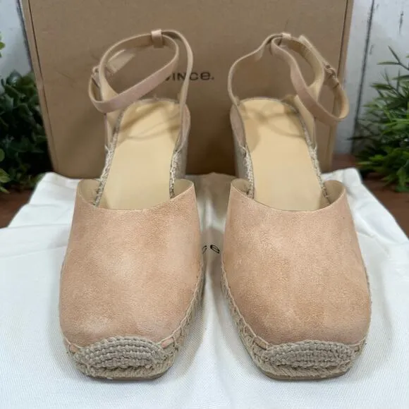 Vince Women's Cecilia Ankle Strap Espadrille Wedge Sandals Size 11 $325