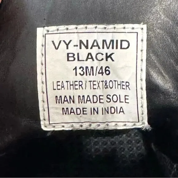Vince Camuto Men’s Namid Leather Boots - Black - Size 13