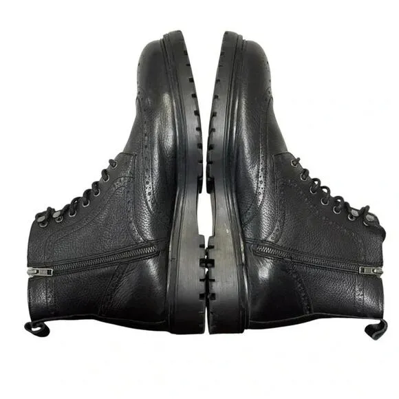 Vince Camuto Men’s Namid Leather Boots - Black - Size 13