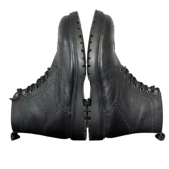 Vince Camuto Men’s Namid Leather Boots - Black - Size 13