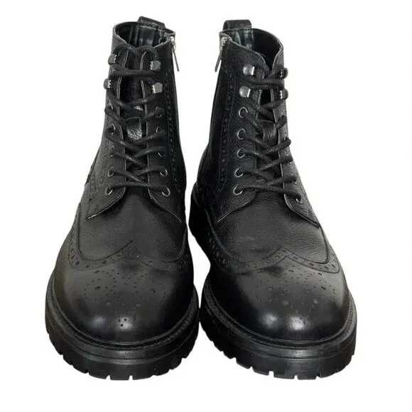 Vince Camuto Men’s Namid Leather Boots - Black - Size 13