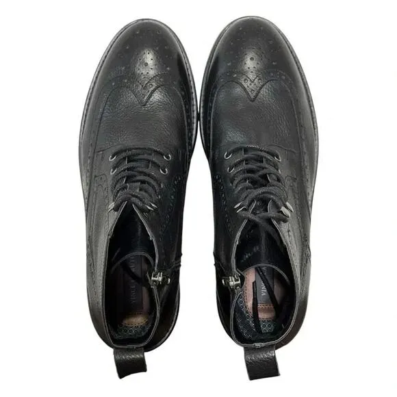 Vince Camuto Men’s Namid Leather Boots - Black - Size 13