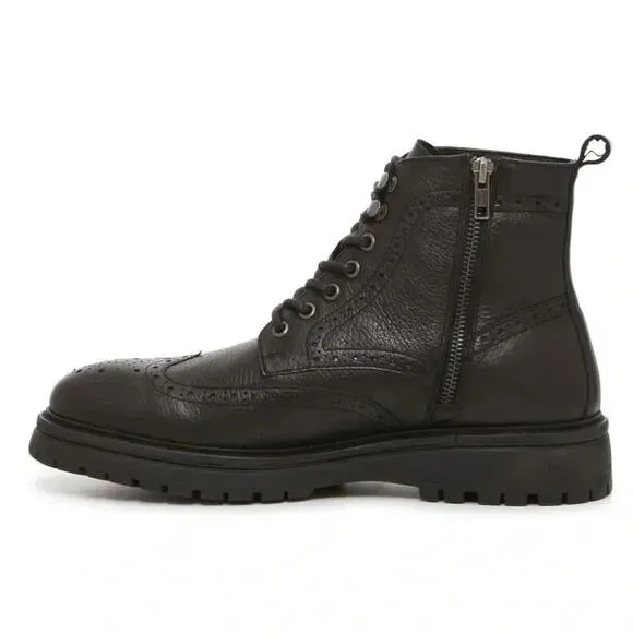 Vince Camuto Men’s Namid Leather Boots - Black - Size 13