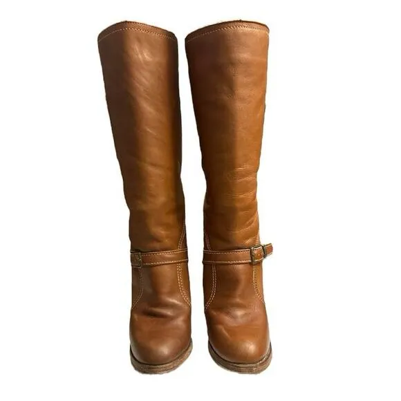 Vintage 1970s Zodiac Amazing Side Pocket Campus Brown Boots Size 5
