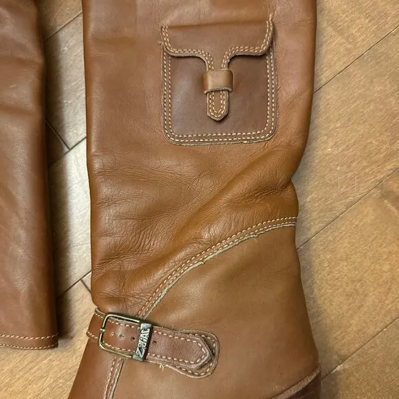 Vintage 1970s Zodiac Amazing Side Pocket Campus Brown Boots Size 5