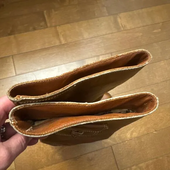 Vintage 1970s Zodiac Amazing Side Pocket Campus Brown Boots Size 5