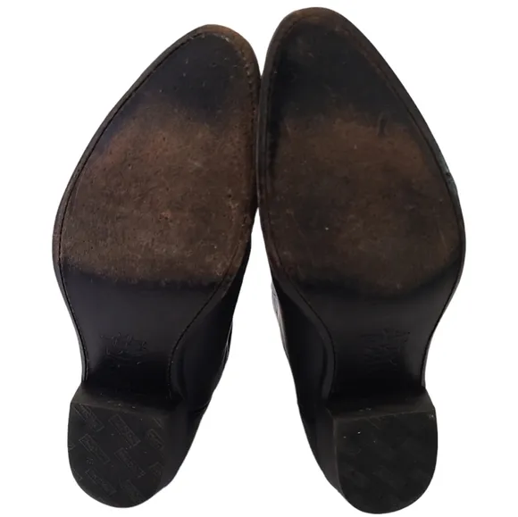 Vintage 1980s Black Tony Lama Cowboy Western Excellent Shape Mens Size 9EE