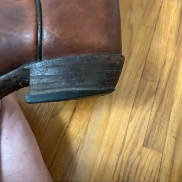 Vintage 1980s Tony Lama Brown Leather Cowboy Boots