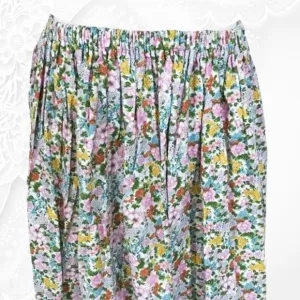 Vintage 70s Floral Full Skirt Sz M