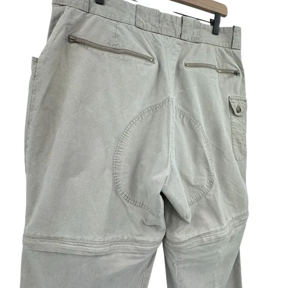 Vintage 80s/90s Banana Republic Cargo Pants Convertible Shorts/Pants Tan | 36&quot;