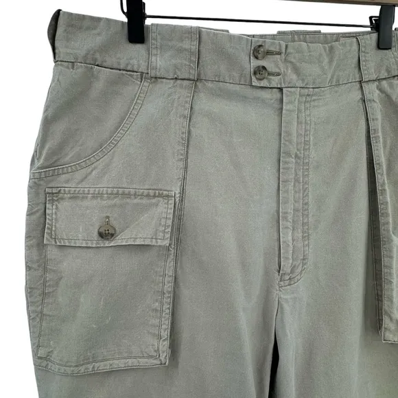 Vintage 80s/90s Banana Republic Cargo Pants Convertible Shorts/Pants Tan | 36&quot;