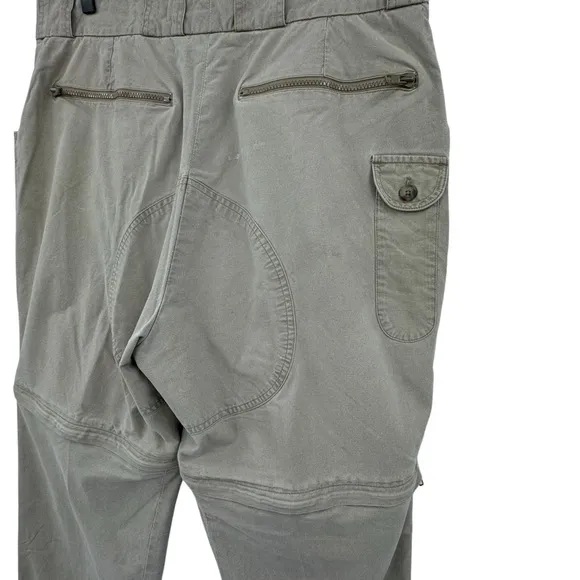 Vintage 80s/90s Banana Republic Cargo Pants Convertible Shorts/Pants Tan | 36&quot;