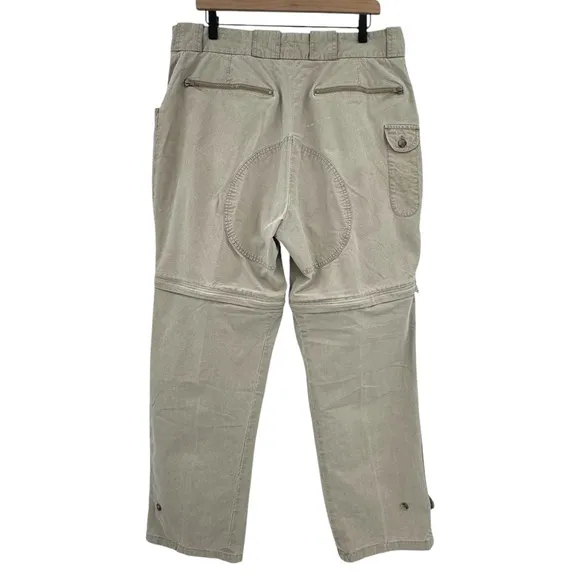 Vintage 80s/90s Banana Republic Cargo Pants Convertible Shorts/Pants Tan | 36&quot;