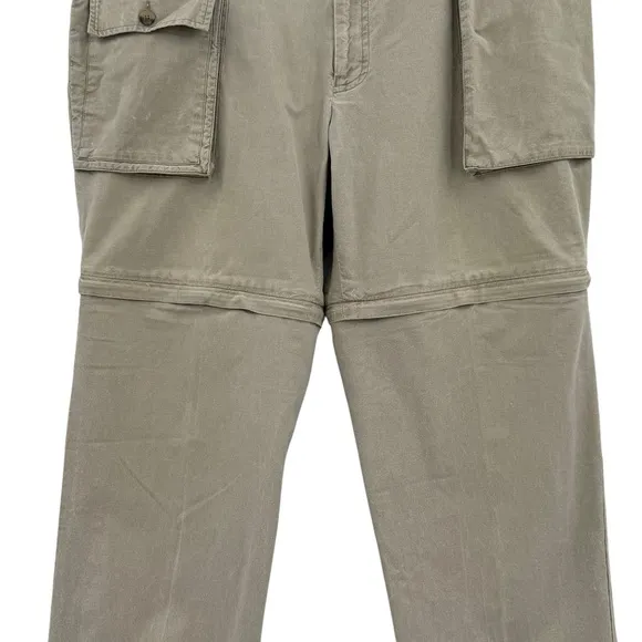Vintage 80s/90s Banana Republic Cargo Pants Convertible Shorts/Pants Tan | 36&quot;