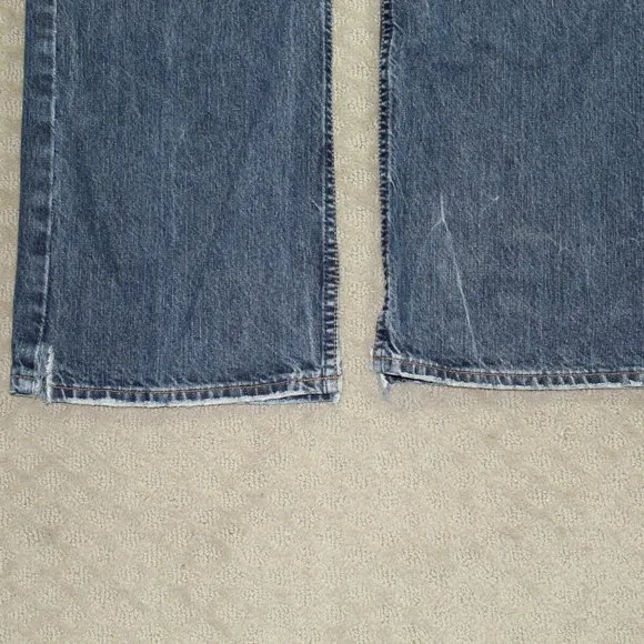 Vintage 90s Bullhead Denim Straight Leg Jeans Streetwear Size 33 x 32 Blue Mens