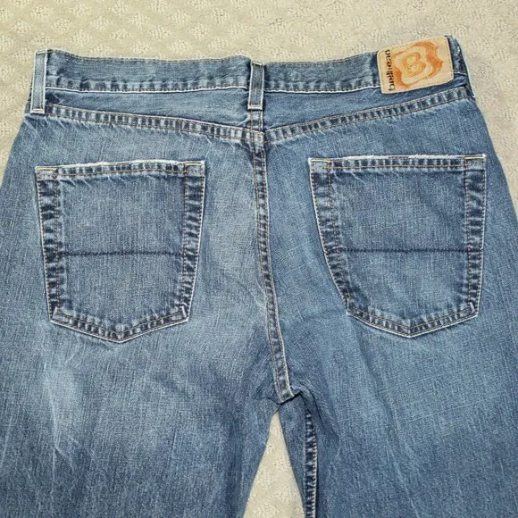 Vintage 90s Bullhead Denim Straight Leg Jeans Streetwear Size 33 x 32 Blue Mens