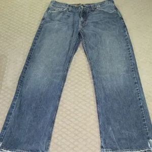Vintage 90s Bullhead Denim Straight Leg Jeans Streetwear Size 33 x 32 Blue Mens