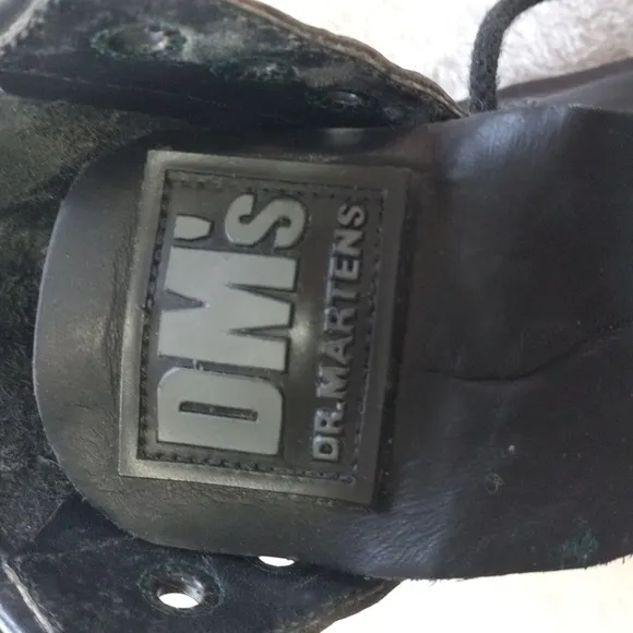 Vintage 90s Y2K Dr. Martens Black Leather Moto Combat Lace Up Boots