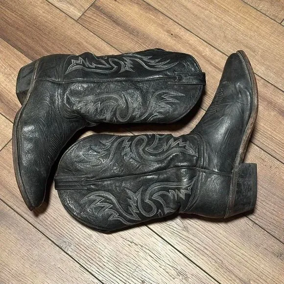 Vintage Abilene black western cowboy boots size 11 EE