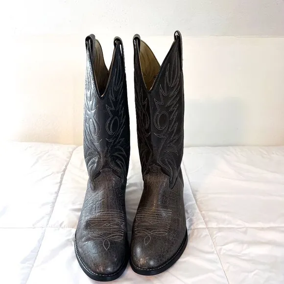 Vintage ACME cowboy Boots Men’s size 9E Gray style 4695