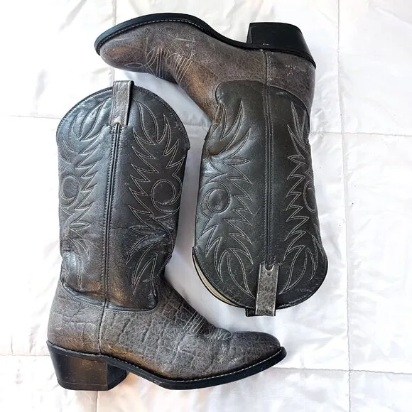 Vintage ACME cowboy Boots Men’s size 9E Gray style 4695