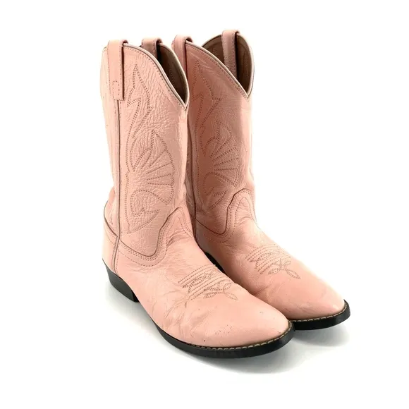 Vintage Acme Pink Western Cowboy Boots