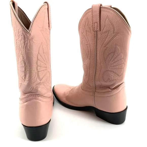 Vintage Acme Pink Western Cowboy Boots