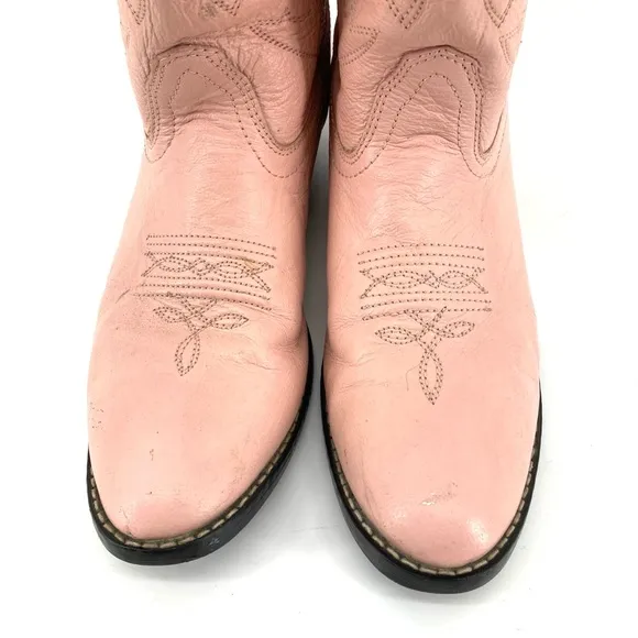 Vintage Acme Pink Western Cowboy Boots