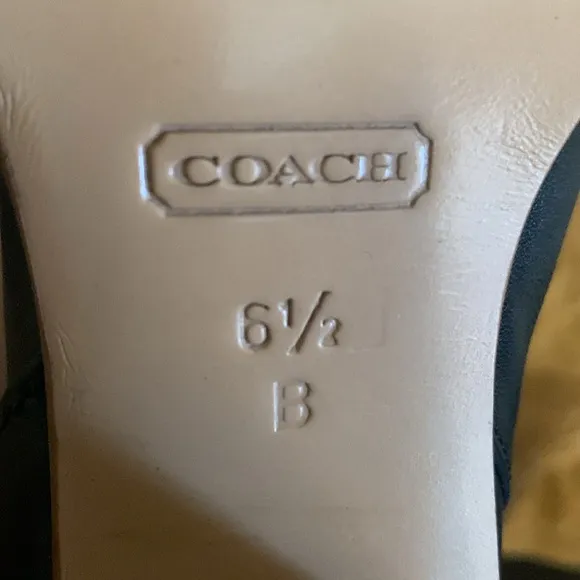 Vintage &amp; Rare Coach 1941 Black Leather Boots.  Sz 6.5B