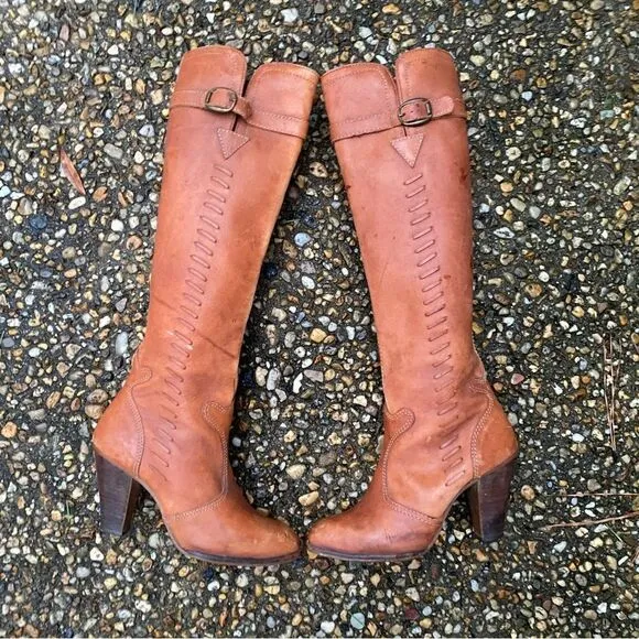 Vintage Boho hippie 1970’s leather boots 5
