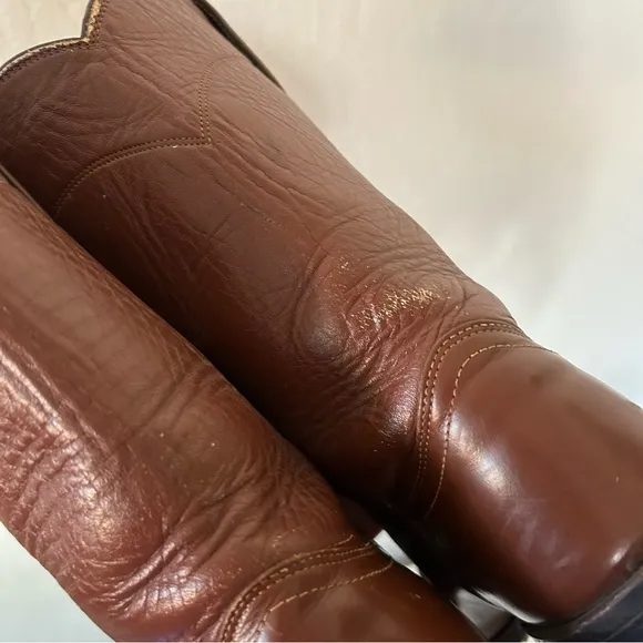 Vintage Brown Cowboy Boots