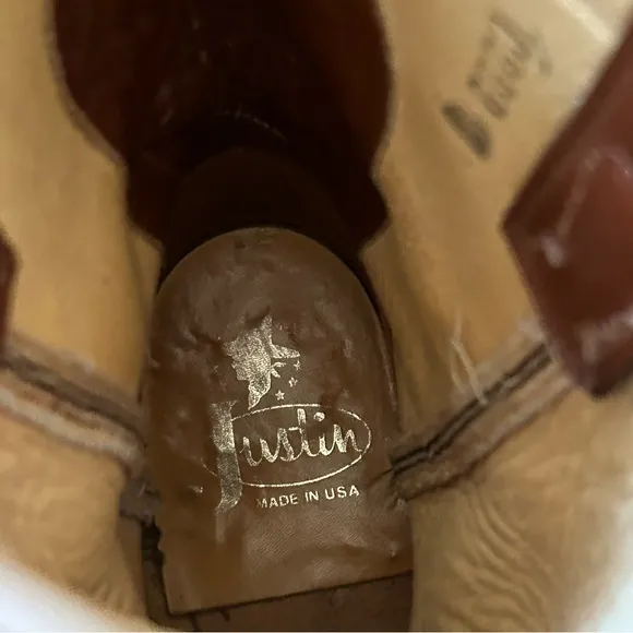 Vintage Brown Cowboy Boots