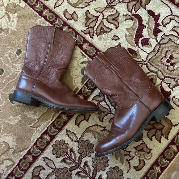 Vintage Brown Cowboy Boots