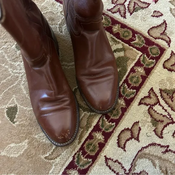 Vintage Brown Cowboy Boots