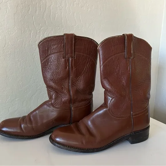Vintage Brown Cowboy Boots