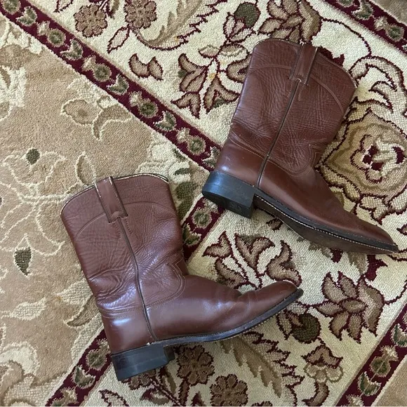 Vintage Brown Cowboy Boots