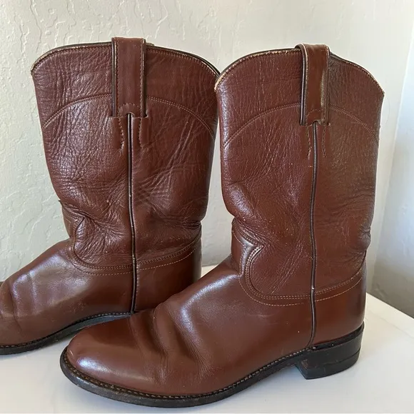 Vintage Brown Cowboy Boots